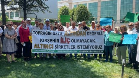 Kırşehir’deki altın madeni talanı protesto edildi: “DEFAŞ ve diğer altın şirketleri Kırşehir’i terk edecek”
