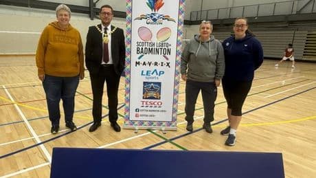 Scottish LGBTQ+ badminton tournament held at Ravenscraig Regional Sports Facility