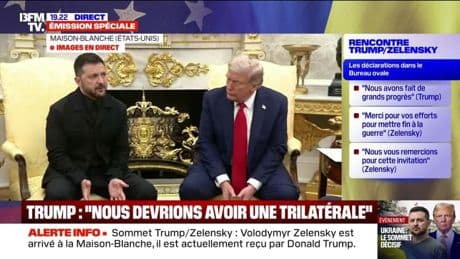 Sommet avec Donald Trump: "Il faut arrêter la Russie" exhorte Volodymyr Zelensky, en direct de la Maison-Blanche