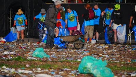 Photos show Glastonbury 2025 aftermath after thousands of fans leave festival site