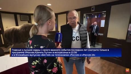 On s’arrache le sweat-shirt “URSS” porté par Sergueï Lavrov en Alaska