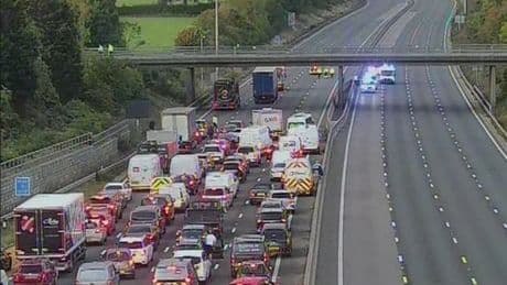M23 closure LIVE: Major UK motorway shut as incident causes rush hour chaos