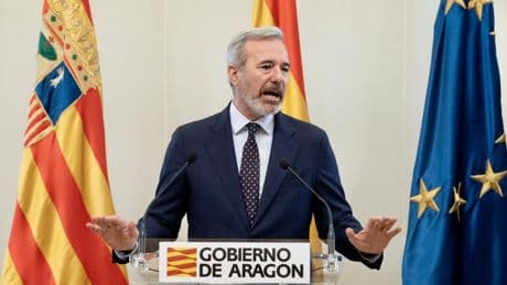 Azcón convoca a Alegría para que se posicione contra el pacto de financiación catalán