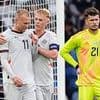 Poor Cieran Slicker... Scotland boss Steve Clarke is responsible for throwing the young keeper into a game he clearly wasn't ready for after only nine minutes of action this season