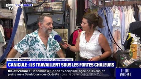 "C'est très dur, mais on fait avec": comment les travailleurs s'adaptent face aux fortes chaleurs ?