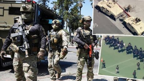 Los Angeles: Martialischer Aufmarsch erzürnt Trump-Gegner: "Wie ein Kriegsgebiet"