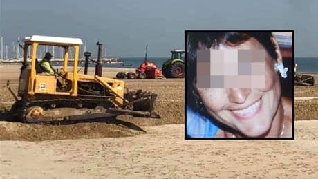 Von Bauarbeiter mit Bulldozer - Elisa spazierte am Strand – und wurde tot gerollt