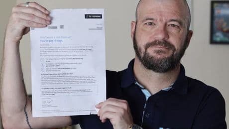 Man thought he'd beaten TV licence system - then a letter turned up