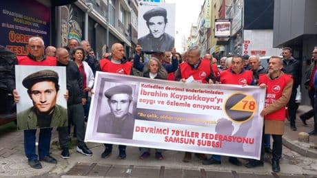 Devrimci 78’liler Derneği Samsun Şubesi, İbrahim Kaypakkaya için anma düzenledi