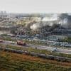 Search at site of China chemical plant explosion as fate of 6 missing unknown