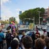 Protest gegen Verkehrschaos auf A100 : Fußgänger demonstrieren in Berlin gegen Bauabschnitt der Stadtautobahn