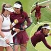 Emma Raducanu and Katie Boulter form tennis' ultimate power couple as Brits team up at Queen's - but BBC blunder means fans CAN'T watch it: 'Utter madness'