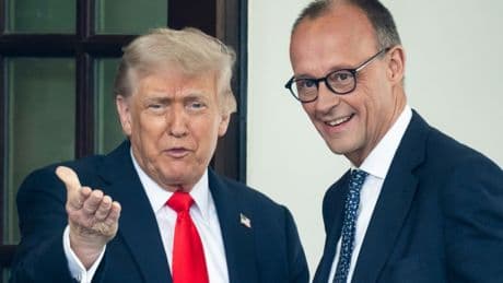 Gelöste Stimmung statt Konfrontation: Merz nach Besuch bei Trump hoch zufrieden