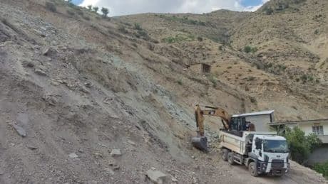 Şırnak’ta heyelan riski bulunan bölgede çalışma başladı
