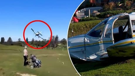 Trainingsvlucht gaat mis: vliegtuig maakt noodlanding op golfbaan