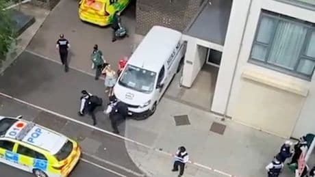 Dramatic video shows officers rushing to 'targeted' quadruple Southwark stabbing