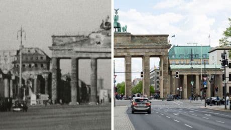 Deutschland 1945 und 2025 - Hier können Sie die Zeit verschieben