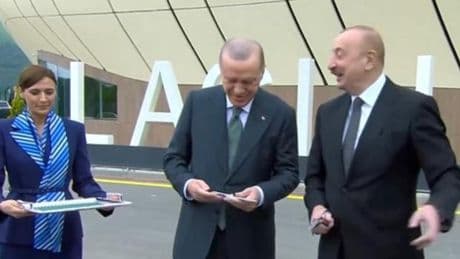 Cumhurbaşkanı Erdoğan, Laçın Havalimanı'nın açılışını yaptı
