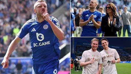 Jamie Vardy 'in talks' over shock move to a European club - after attracting interest from Italian giants Napoli in what could be dream move for wife Rebekah