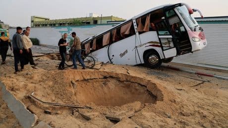 'Sixteen killed' in strike on Gaza hospital as Israel says it hit 'Hamas command centre below'
