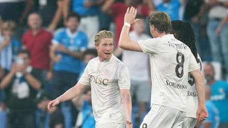 Sassuolo-Napoli 0-2, le pagelle: McTominay (7,5) incanta, De Bruyne (7) debutto in serie A col gol