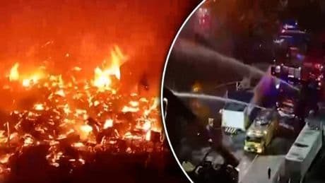 Honderden gezinnen dakloos na verwoestende brand