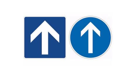 Zwei Verkehrsschilder sehen fast gleich aus: Doch sie bedeuten das Gegenteil
