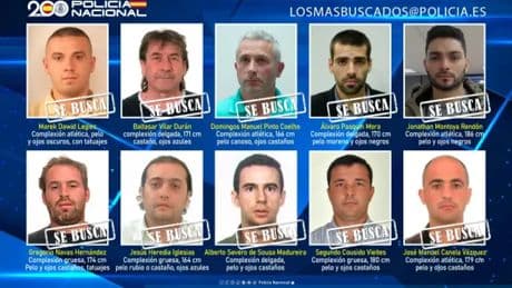 ¿Has visto a alguno de ellos? Son ahora los fugitivos más buscados por la Policía Nacional