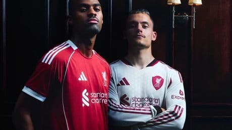 Liverpool unveil new home shirt after champions switch from Nike to adidas