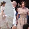 Lauren Sanchez and Jeff Bezos's royal wedding guests! Jordan's Queen Rania oozes glamour in a Fendi couture gown in Venice (and she's joined by her cute baby granddaughter Princess Iman)