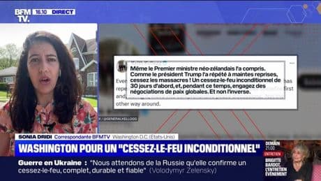 Guerre en Ukraine: Washington appelle à un "cessez-le-feu inconditionnel de 30 jours" en premier, ensuite "des négociations de paix globales"