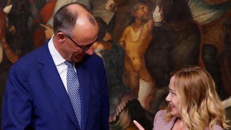 Merz y Meloni aseguran que la idea de enviar tropas a Ucrania no está en discusión: "Queremos que callen las armas"