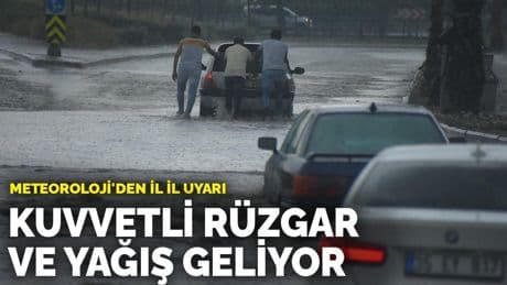 Meteoroloji'den il il uyarı: Kuvvetli rüzgar ve yağış geliyor