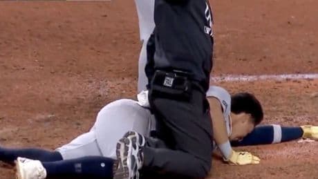 Yankees’ Oswaldo Cabrera taken off field in ambulance after gruesome injury