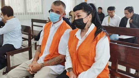 Argentine woman and British man go on trial in Bali accused of smuggling cocaine