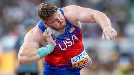Reigning Olympic Shot Put Champion Ryan Crouser Wins Third-Straight World Title