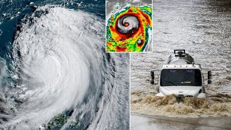 Hurricane Erin tracker reveals SEVEN states facing coastal threats as monster storm rips toward East Coast