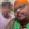 Chilling moment accused killer parades his kids for the camera just moments after he allegedly murdered their mum in the next room