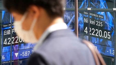 Asian shares decline following Wall Street's dip