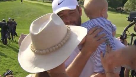 Scottie Scheffler’s wife reveals infant son’s bathroom mishap during Memorial win