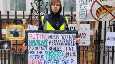 Russian anti-war protester found dead in London after asylum claim was rejected