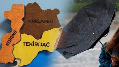 Son dakika... Meteoroloji uyarı no 197 ile uyardı: Trakya'da gece yarısı alarmı