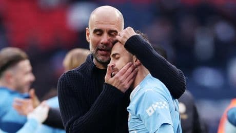 Bernardo Silva, agradecido a Guardiola: "Es uno de los mayores honores de mi carrera"