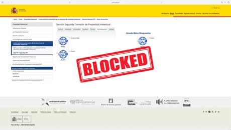 España lleva diez años bloqueando webs por orden judicial. El Gobierno acaba de hacer pública la lista