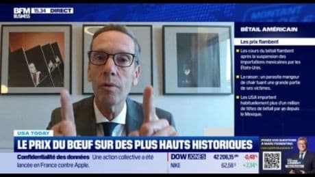 Le prix du bœuf flambe aux USA 🐮🔥 : "La viande de bœuf, c'est la deuxième viande la plus mangée"