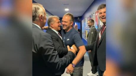 Laporta confirma la renovación de Hansi Flick hasta 2027 tras la conquista de LaLiga