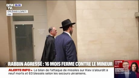 Rabbin agressé à Orléans: 16 mois de prison ferme pour le mineur responsable