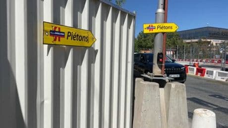 Nice: les travaux de la coulée verte près du palais des expositions jugés dangereux par les piétons