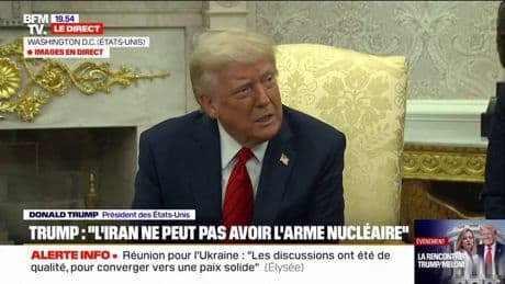 Donald Trump: "L'Iran ne peut pas avoir l'arme atomique"