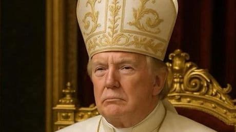 Trump, kendisini Papa olarak gösteren fotoğraf paylaştı